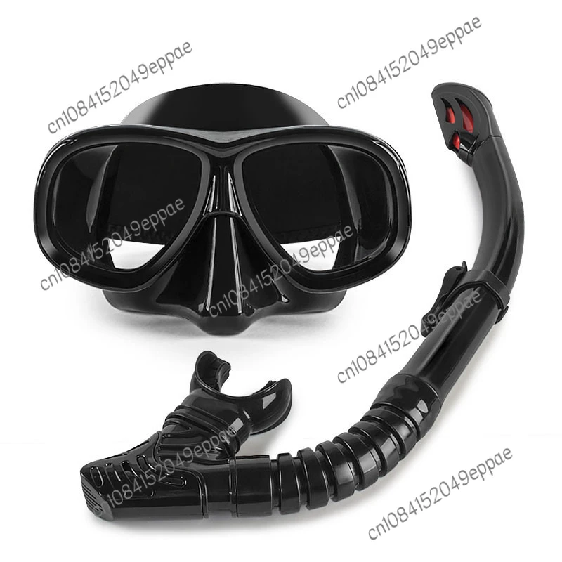 Professional Snorkeling Two-Piece Silicone Full-Dry Breathing Tube Large Frame with Degrees Diving Mask