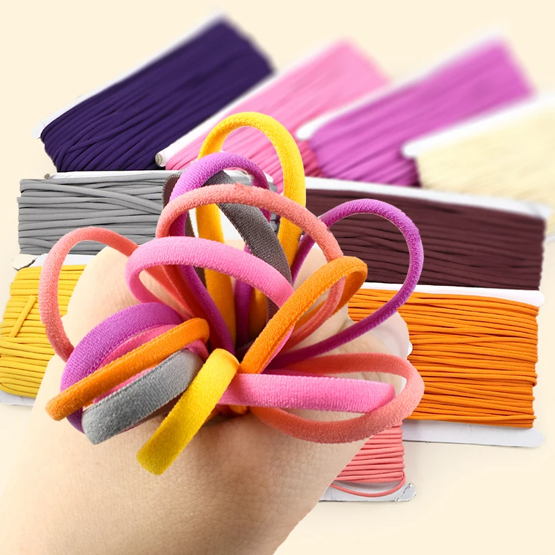 

Meetee 20/40M 3/5mm Elastic Cord for Sewing HairBand Oil Core Elastics Band Shoelaces Rubber Bands Clothes Decor Stretch Ropes