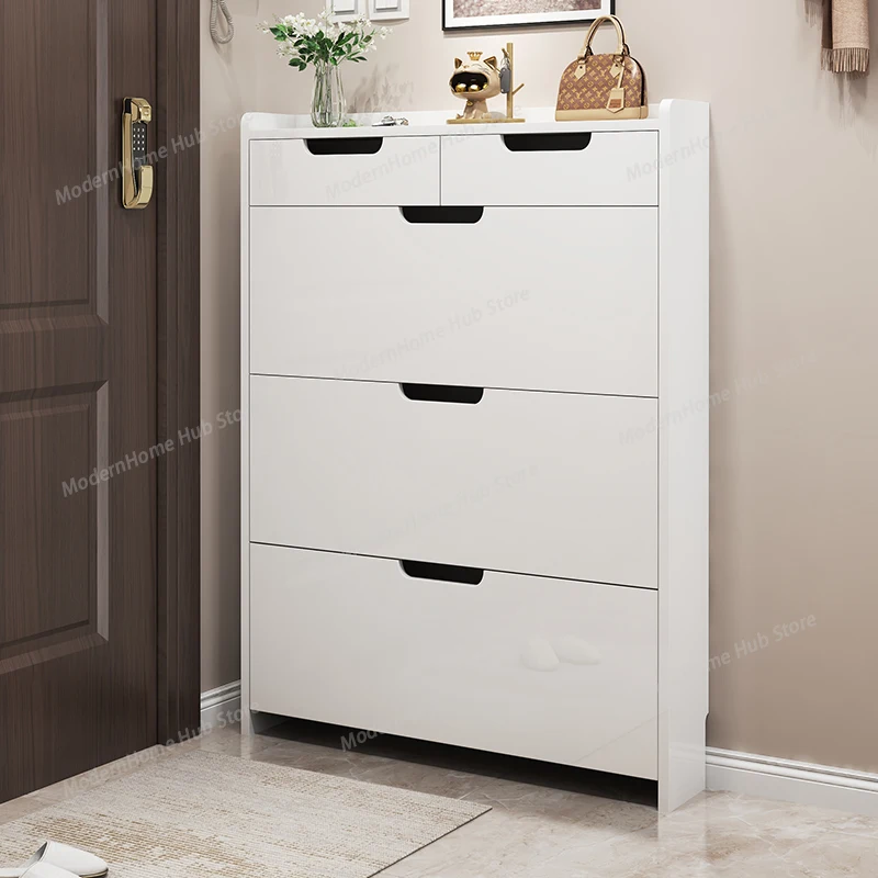 

Деревянный шкаф для обуви с выдвижными ящиками, металлический шкаф для хранения обуви, компактный выдвижной ящик, мебель для дома