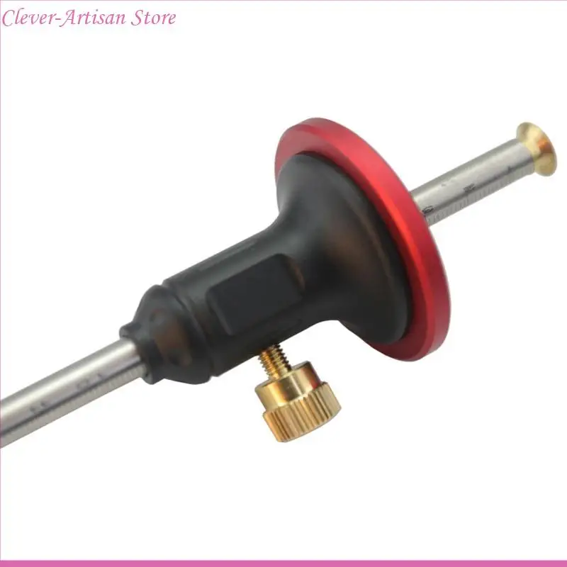 

E06B Woodworking Mortise Gauge with Scale European Scriber Ruler Marking Gauge Tool
