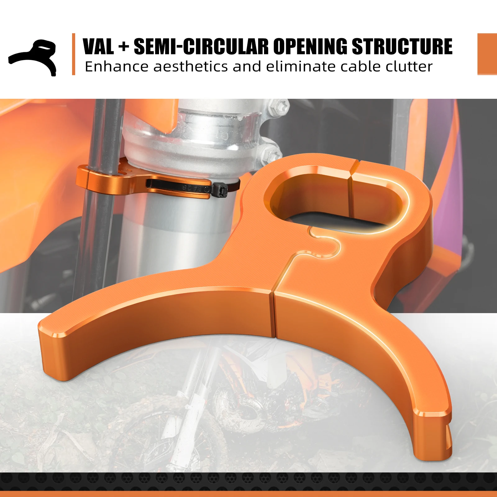 NICECNC Front Brake Hose Line Guide Clamp Holder For 2026 KTM 690 Enduro R 690 SMC R 2008-2026 790 890 Adventure R SMT 2021-2026 view 5