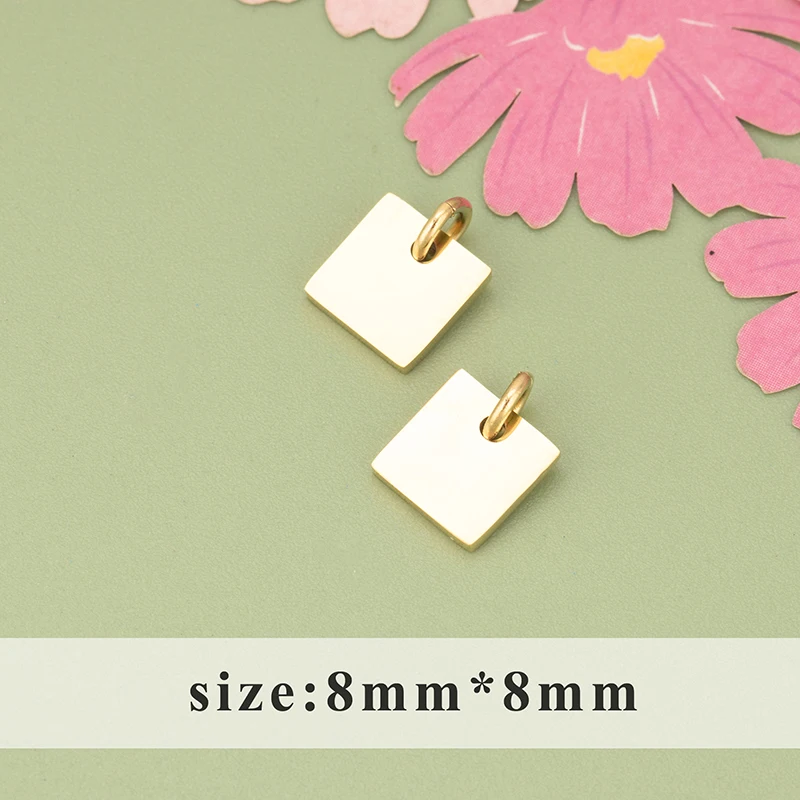 assoonas, 4 Stück/Set, MI64, wasserdichte Schmuckaccessoires, 316L-Edelstahl, Anhänger, Schmuckzubehör, DIY-Anhänger – Detail 2
