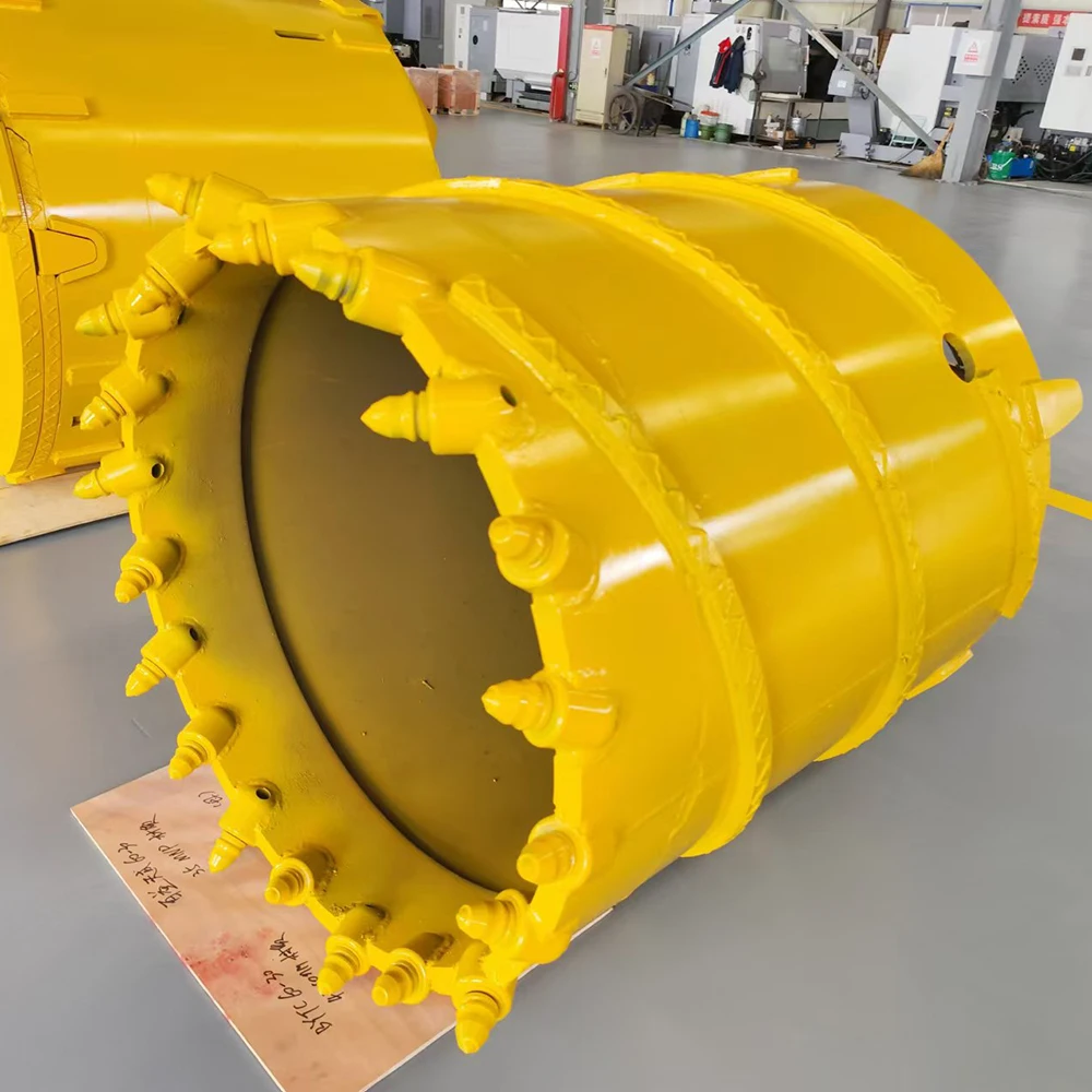 Piling Machine Core Barrel Rock Bucket With Bullet Teeth For Rotary Drill Rig