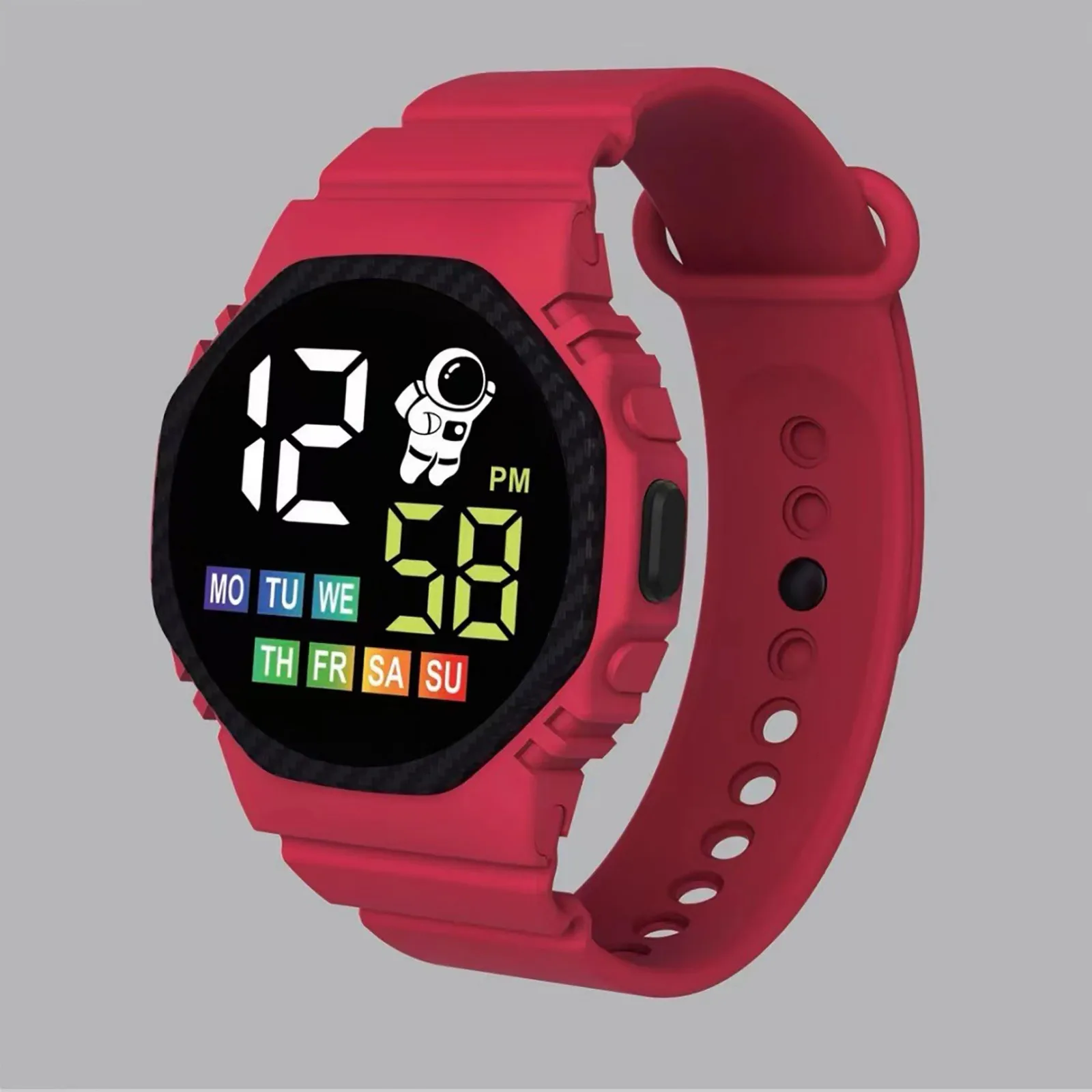 Electronic Watch Led Digital Multicolor Children Wrist Watches For Kids Boy Girl Outdoor Kids Watch Student Sport Watches 2024