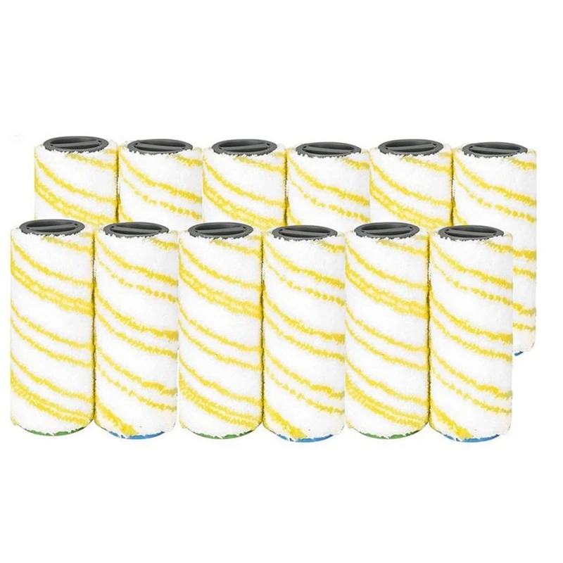 12 Pcs Roller Brush Replacement Parts Accessories For Karcher FC5 FC7 FC3 FC3D Electric Floor Cleaner