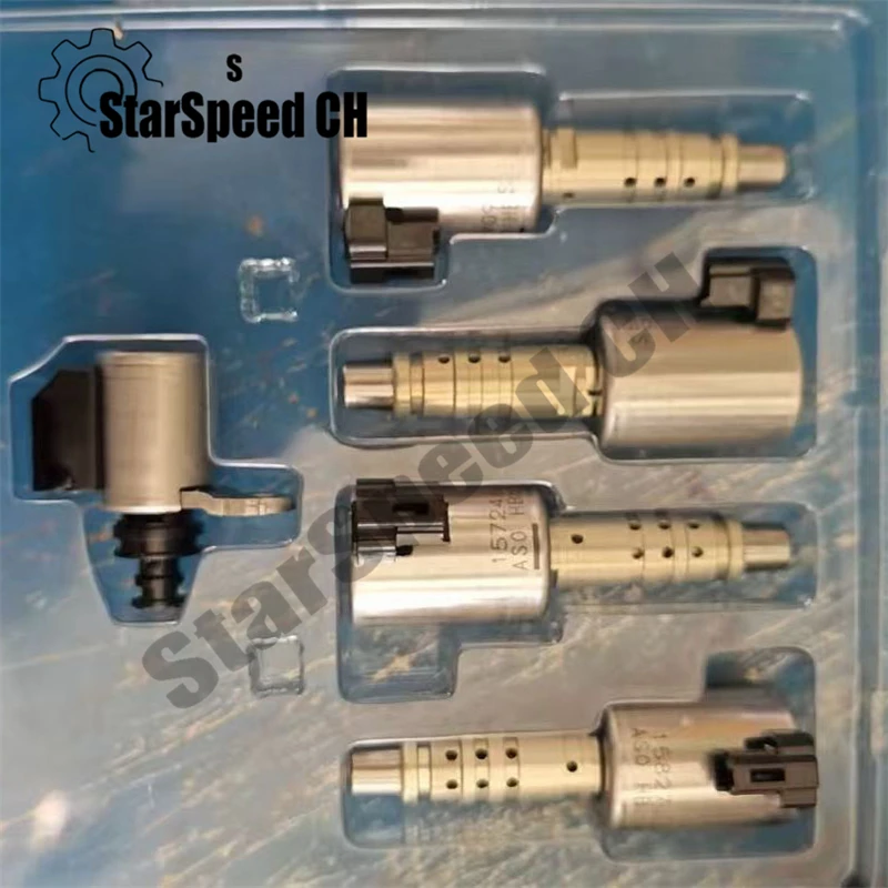 Original New JF015E RE0F11A Transmission Valve Body Solenoids Kit 5PCS/Set For Nissan Suzuki Tiida JF015 CVT Auto view 2