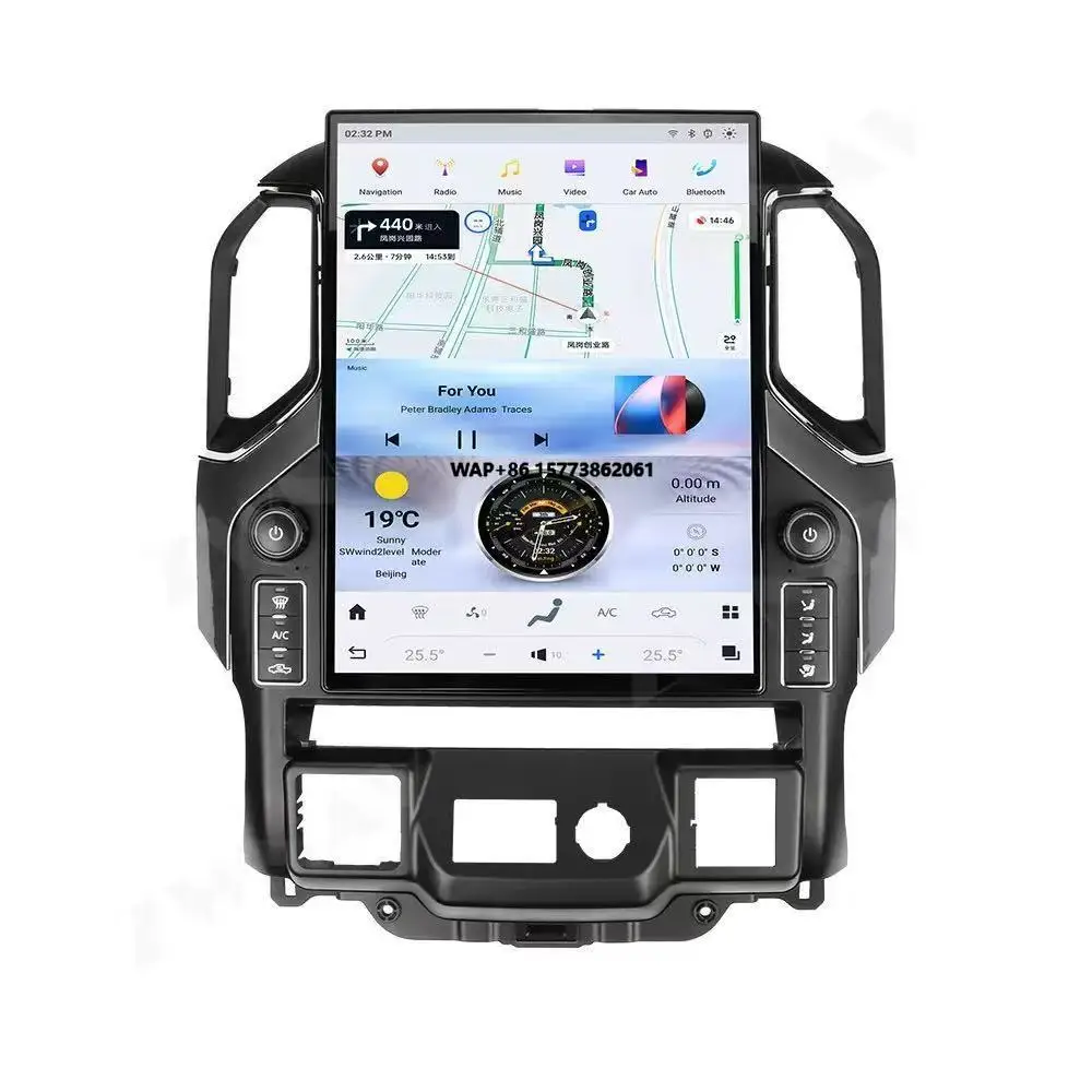 

15,6-дюймовый стильный экран для Chevrolet Silverado GMC Sierra 2019-2023: автомобильный мультимедийный плеер, радио, навигация, Android