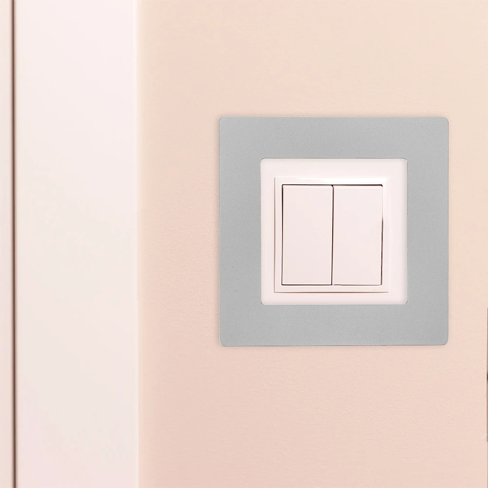 

3pcs Socket Switch Wall Decorative Outlet Plate Gap Repair Wall Socket Plate Pc Material Hole Cover Easy Install