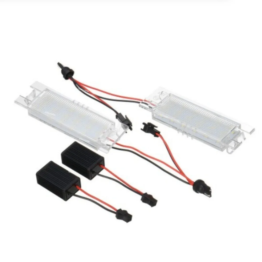 

2Pcs LED License Plate Light for Opel Corsa D Astra H Zafira B Insignia Super Bright Canbus Error Free Car Accessories