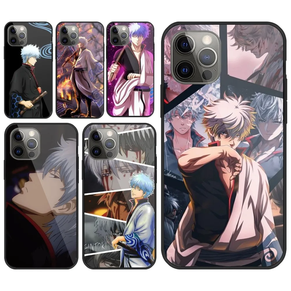 Sakata Kintoki Mobile Cell Phone Case for iPhone 15 14 13 12 11 XS X 8 7 6 Plus Mini Pro Max SE 2022 PC Glass Phone Cover Funda