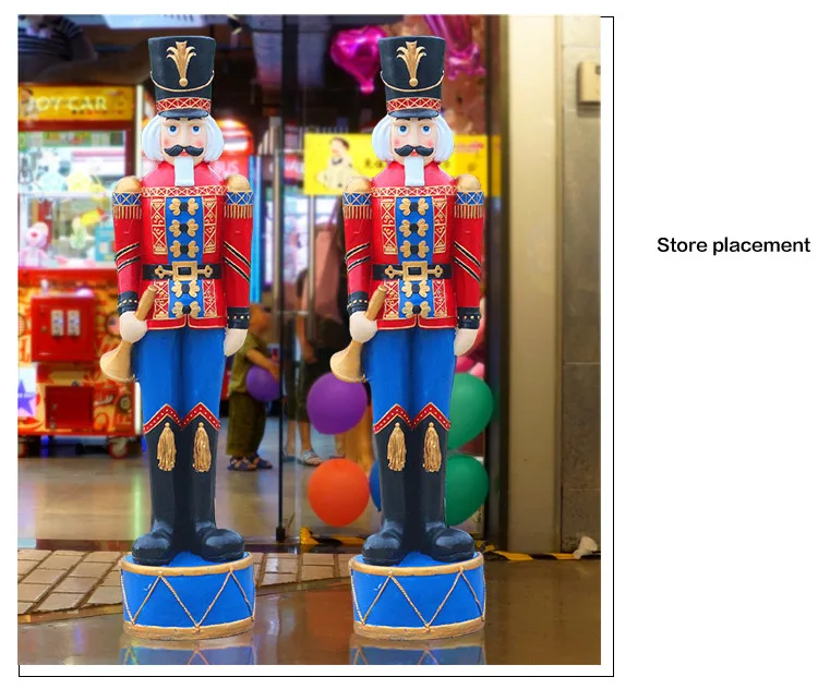 Mall and Event Decoration Outdoor Garden Christmas Decoration Fiberglass Holiday Decoration Statue