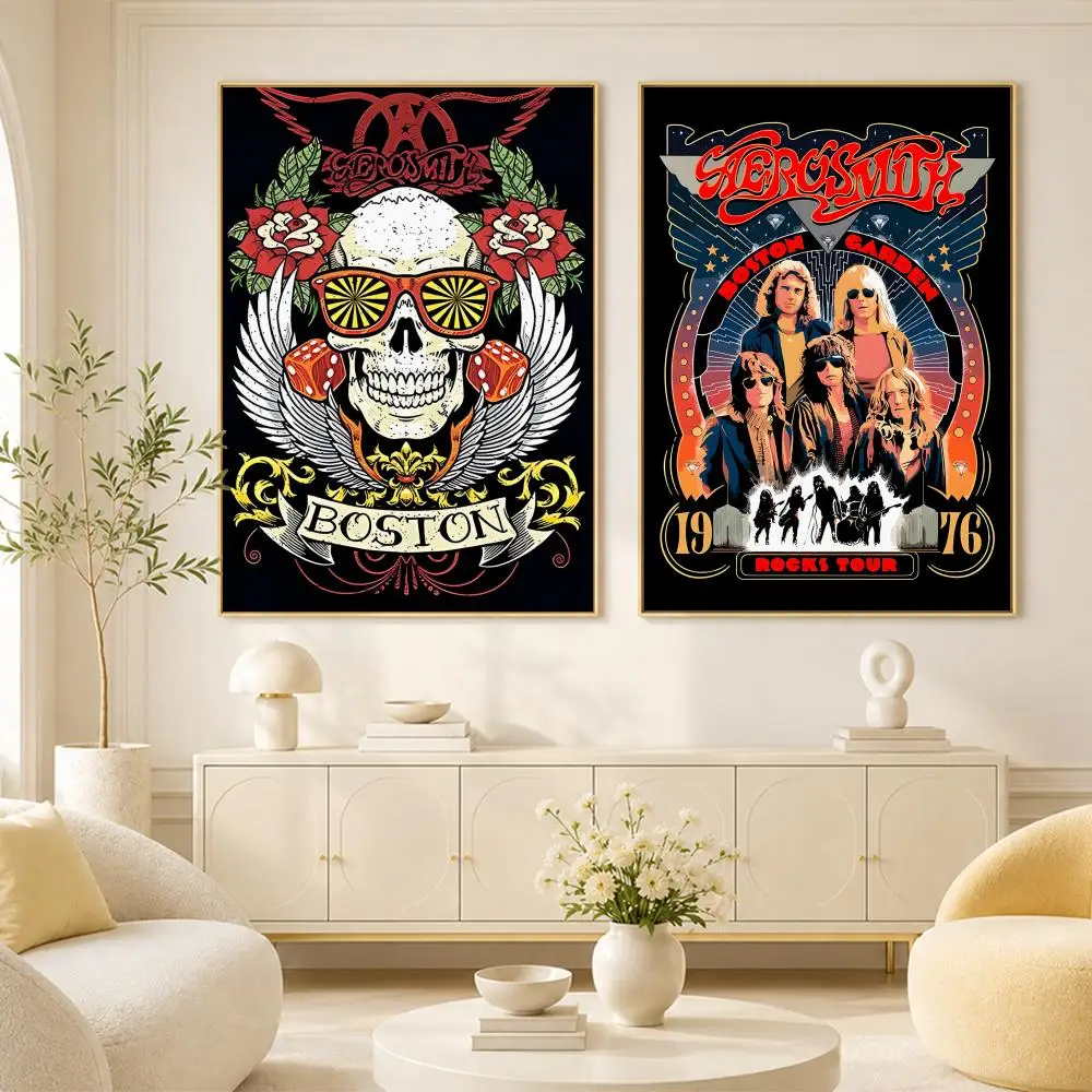 A-AEROSMITH Band Poster Room Home Decoration Interior Wall Art Printing Garage Posters Gift