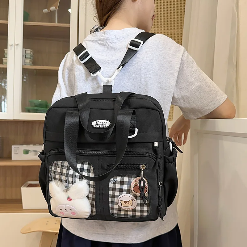 New Original Design Cute Gir JK Uniform One-shoulder Crossbody Bag Academy Style Large Capacity Backpack