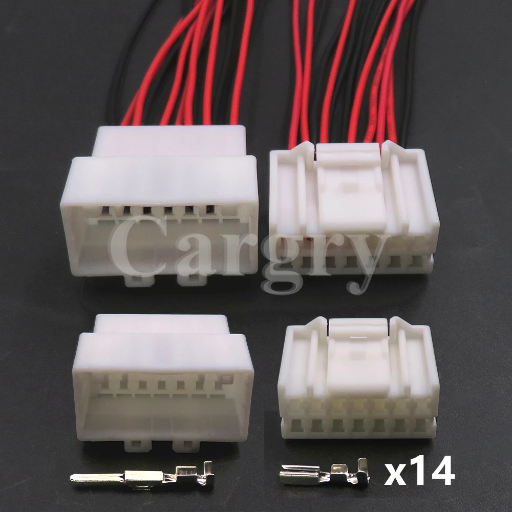 

1 Set 14P 936199-1 936209-1 Automobile Starter Unsealed Connector Car Wire Cable Socket Auto Male Female Plug