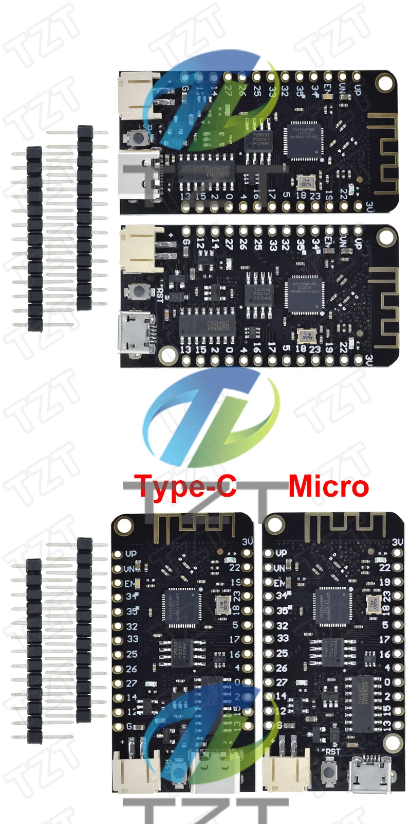 1/3PCS ESP32 Lite V1.0.0 Wifi Bluetooth Entwicklung Bord ESP32 ESP-32 REV1 CH340G MicroPython 4MB Micro/TYPE-C USB Für Arduino – Detail 2
