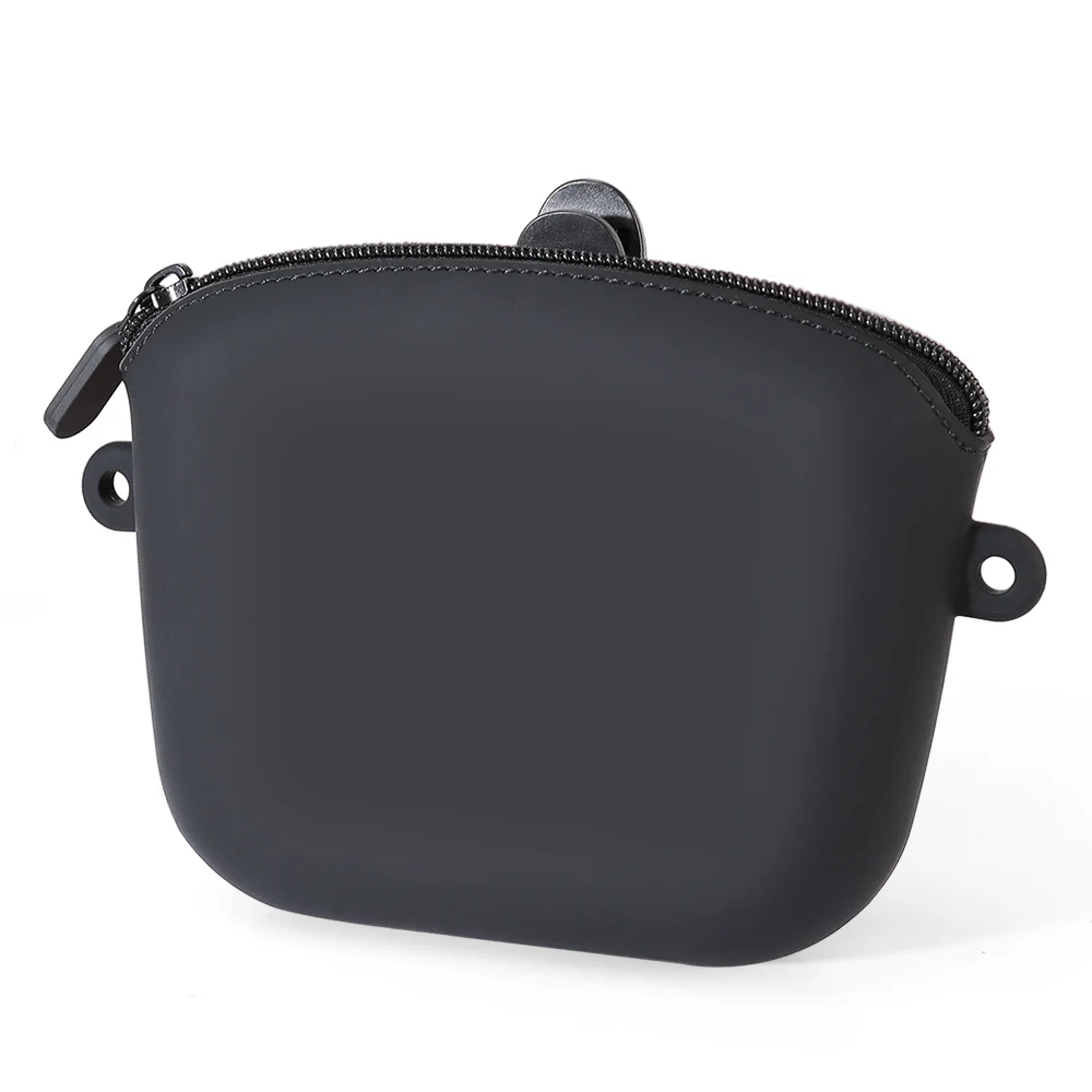 

Pet Snack Bag Silicone Zipper Waist Bag Portable Waterproof Outdoor Dog Food Storage