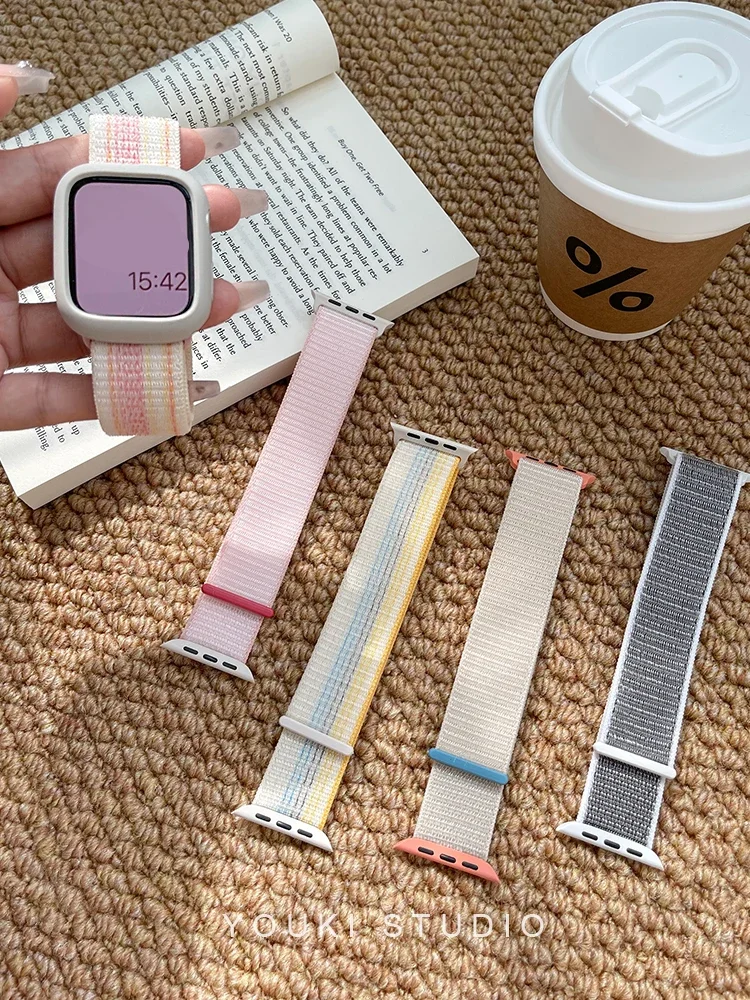 2026 Nylon Loop for Apple Watch Band 49mm 46mm 40mm 44mm 41mm 45mm 42mm Bracelet IWatch 12/11/10/9/8/7/6/5/4/SE/Ultra 4/3 Strap
