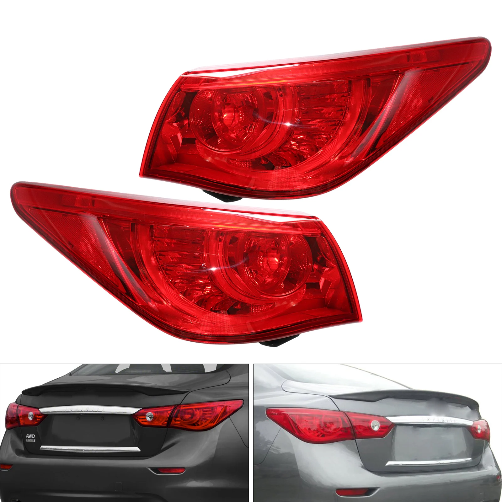 

For 2014-2017 Infiniti Q50 Q50s Left or Right Rear Outer Tail Light