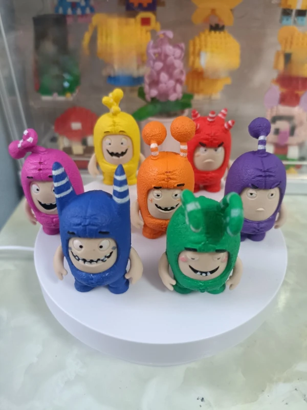مجموعة Oddbods الأصلية مكونة من 7 قطع/مجموعة مع الرمز الأصلي على الظهر مجموعة محدودة من ألعاب شخصيات الرسوم المتحركة اللطيفة للأطفال أفضل هدية #1