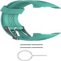 Stylish, Durable, and Fashionable Teal TenYun Silicone Wristband Bands for Garmin Forerunner 10/15 - Trendy Small Size Bracelet