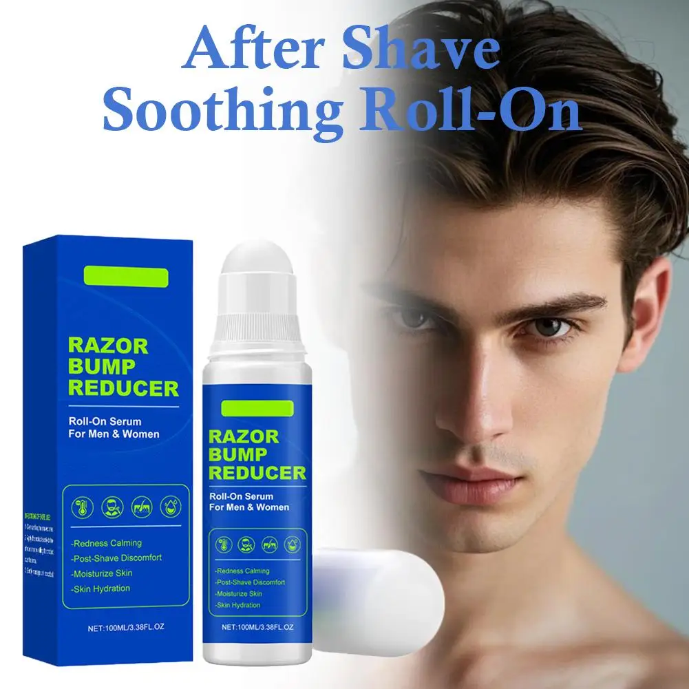 100 مللي بعد الحلاقة كرة مهدئة جوهر العناية اللطيفة بارد منعش غير مزعجة المحمولة الراحة الكرة مهدئا لفة