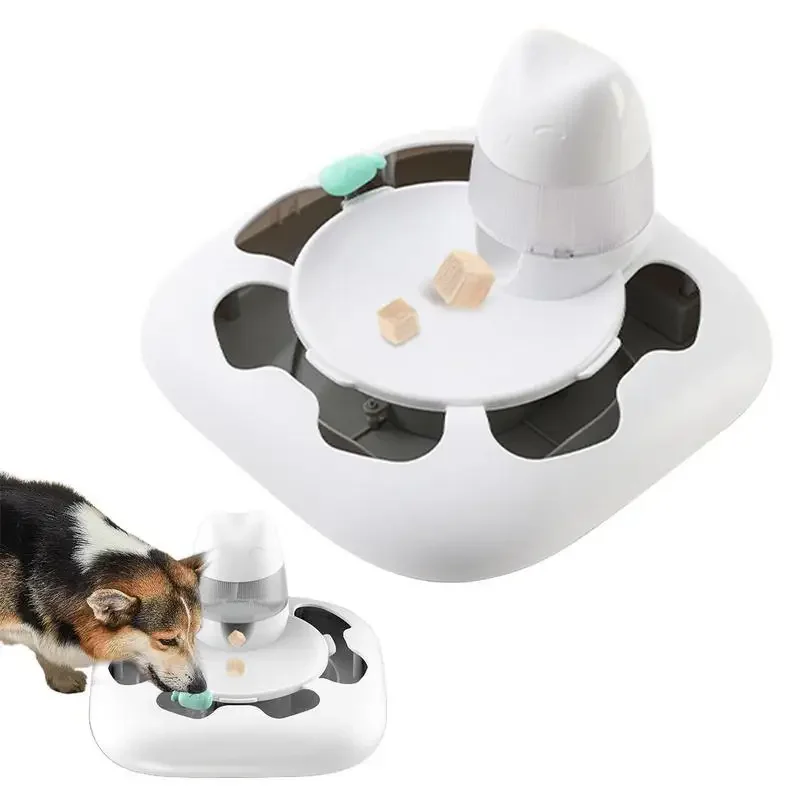 Automatic Dog Feeder Rechargeable Cat Food Dispenser Kitten Food Container Car Teaser Machine Interactive Toy Pet Supplies