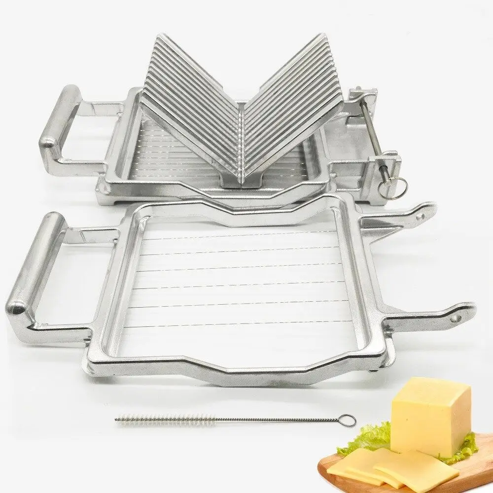 Stainless Steel Wire Cutting Board Cheese Slicer 10Mm/20Mm Manual Ham Cheese Bread Toast Food Slicer   Product parameters Produc