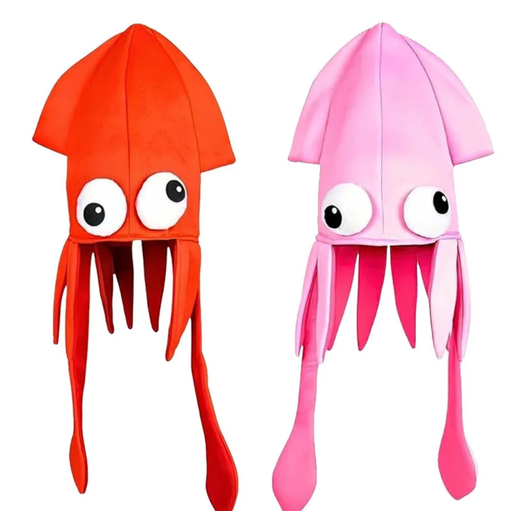 Headgear Halloween Costume Hat Squid Sea Animal Halloween Funny Hat Multicolored Props Photograph Octopus Hat