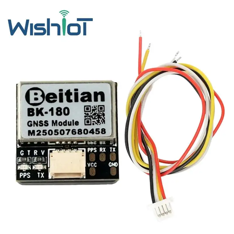 Beitian BK-180 Ultra-Slim GNSS Module 1.0-4P Cable For Drones/Vehicles 4-System GPS/GLONASS/BDS/Galileo 1.5m CEP M9140 Chip