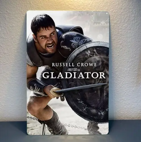 1p，Gladiator Russell Crowe Movie Metal Poster - Collectable Tin Sign - Size:20x30cm