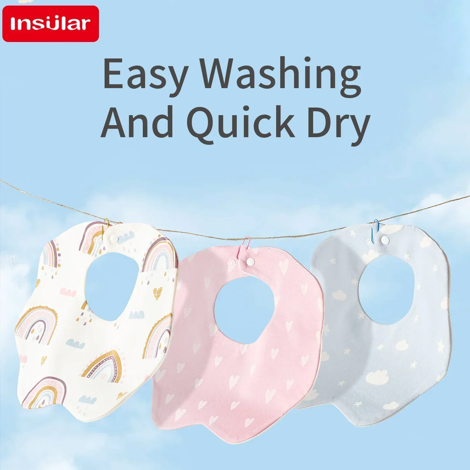 Cotton Gauze Print Baby Bibs New Wave Absorbent Saliva Towel Newborn Burp Cloths Bandana Scarf for Boys Girls Feeding Drool Bib
