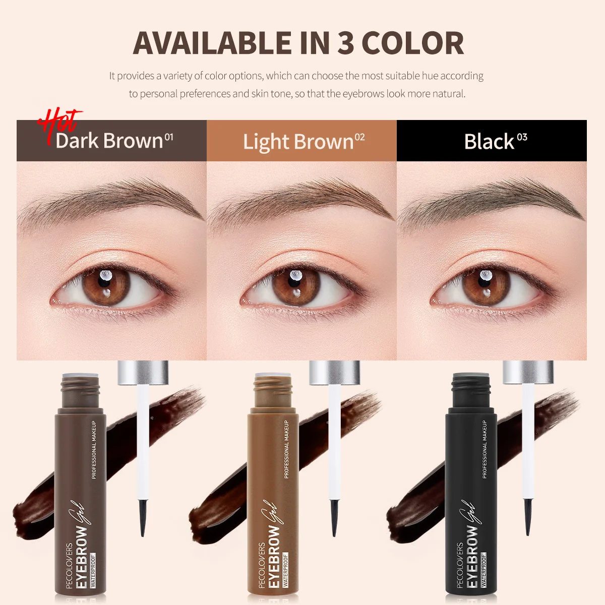 1PC ขี้เกียจแต่งหน้า Eyebrow Enhancers Liquid GEL ยาวนานฟิล์มกันน้ํา FORMING Tear Off Brow TATTOO Tint สําหรับแต่งหน้าคิ้ว