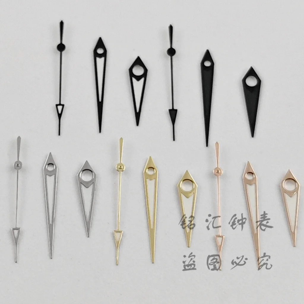 NH35 Hand Rose Gold Silver Gold Black Gray Watch Hands Green Luminous For NH34 NH35 NH36 4R35 4R36 Movements Watches Pointers