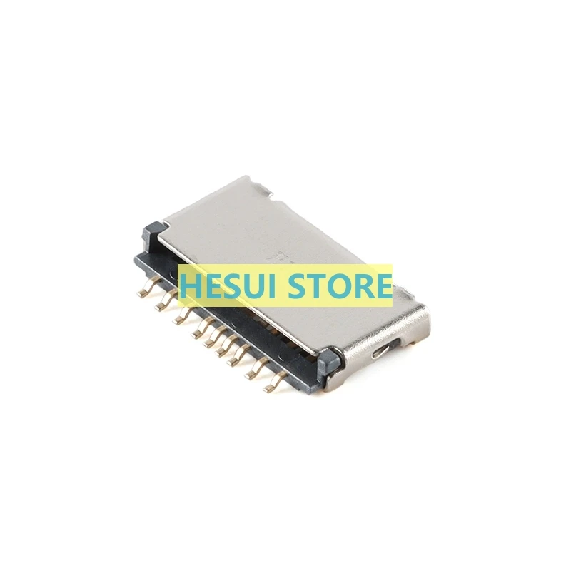 1/10 PCS TF Short Body -1.7H-4+5P detection pin - Vinyl MicroSD card holder Mobile phone memory card slot