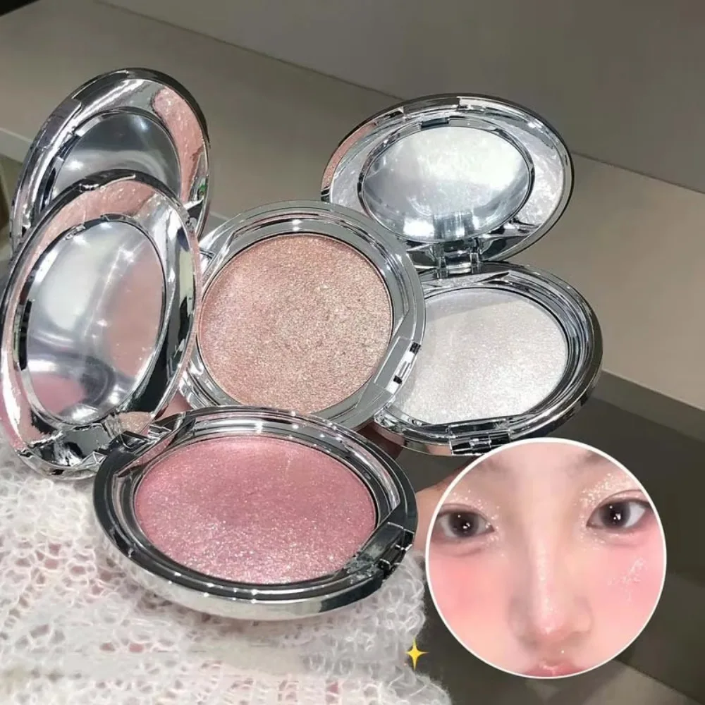 Glitter Shining Eyeshadow Palette Shiny Long-lasting Monochrome High-gloss Paste Eye Makeup Brighten Glitter Highlighter