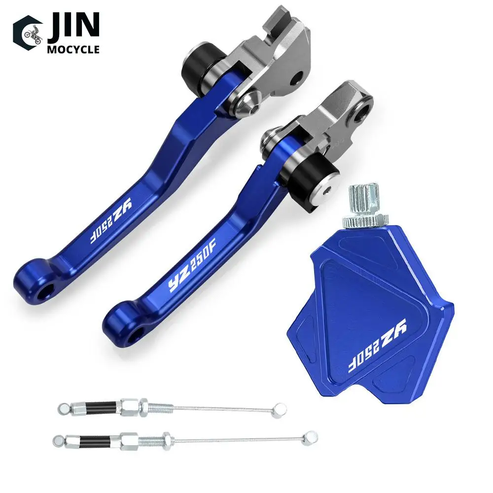 For YAMAHA YZ250F YZ 250F 2007 2008 Motorcross Accessories CNC Stunt Clutch Lever Easy Pull Cable System Brake Clutch Levers