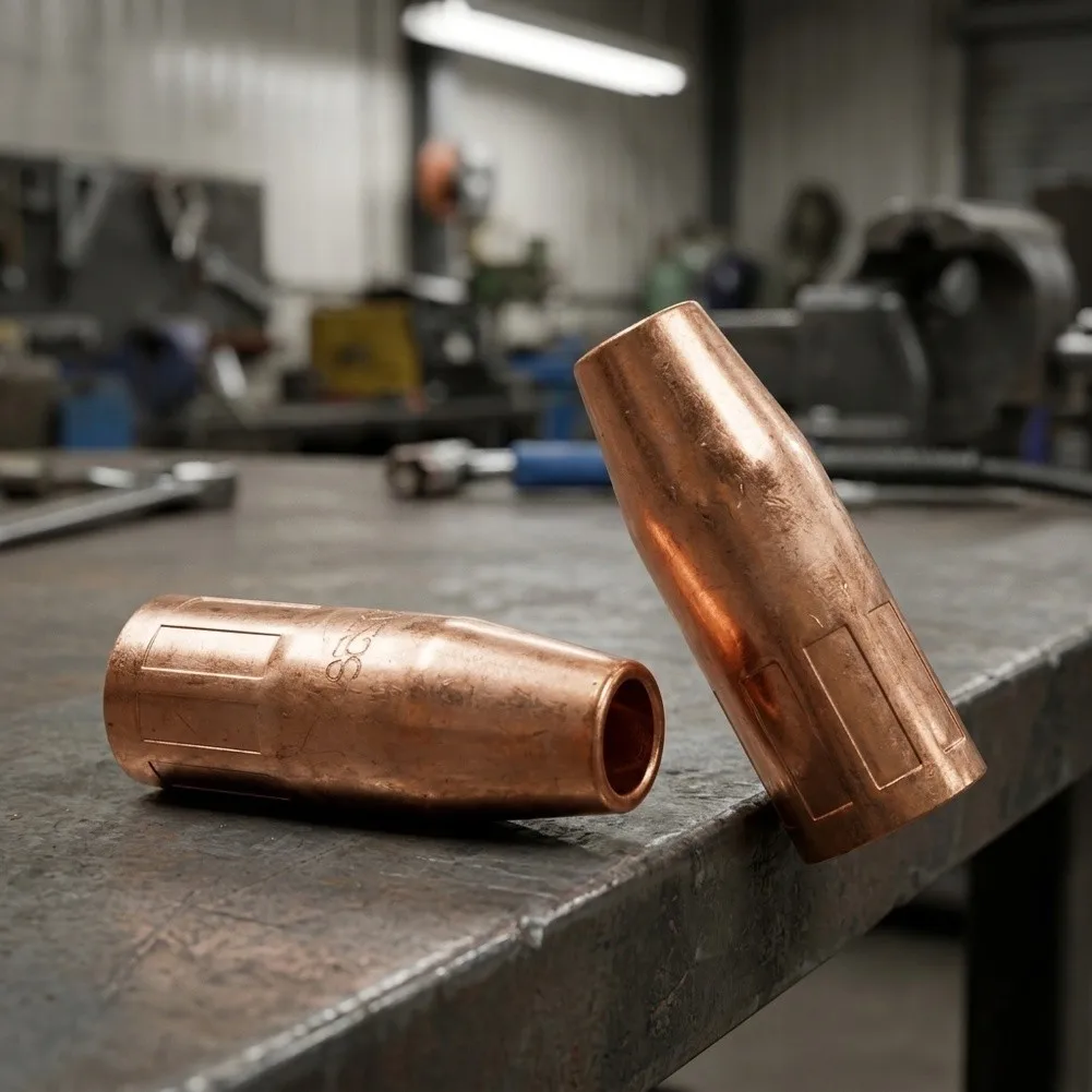 200258 For MIG Welding Nozzle Recessed Tip 12 Inch Compatible with For Miller for m25 for m40 Copper Gas Welding Parts