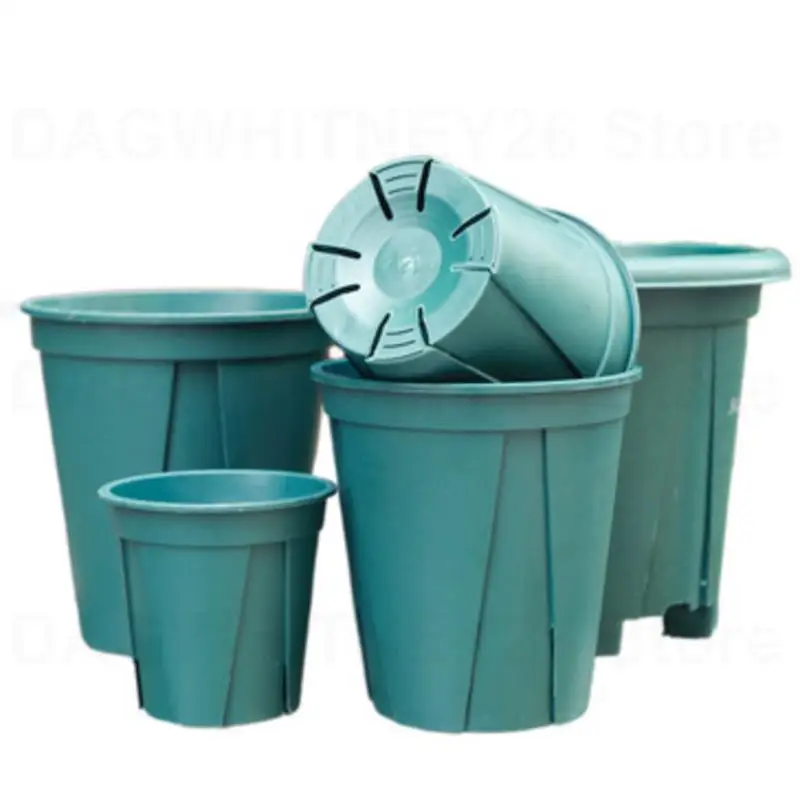 5pcs Plastic plant Flower Pot tray green grow plantenpot Garden planter tools cute nursery Pots Gardening Succulents U26