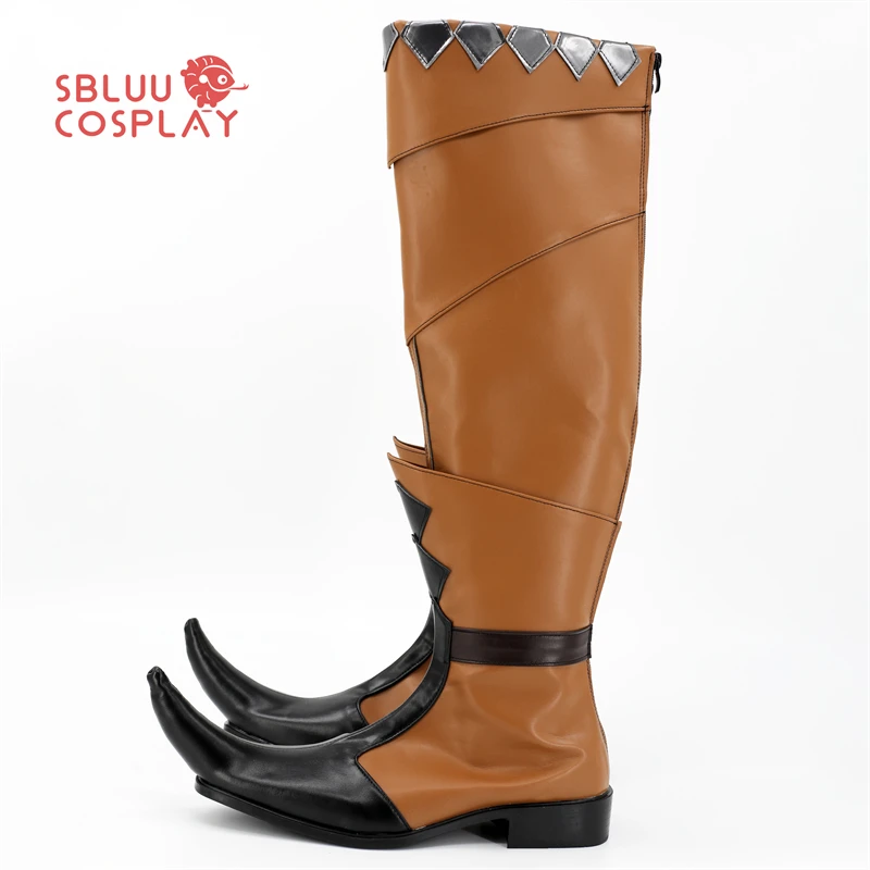

SBluuCosplay FGO Dante Alighieri Обувь для косплея Коричневые ботинки на заказ Вечеринка на Хэллоуин