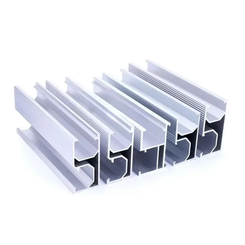 Universal Aluminum Mounting Rails for Solar Photovoltaic Brackets Pre Die Cast Alloy for Roof Mounting