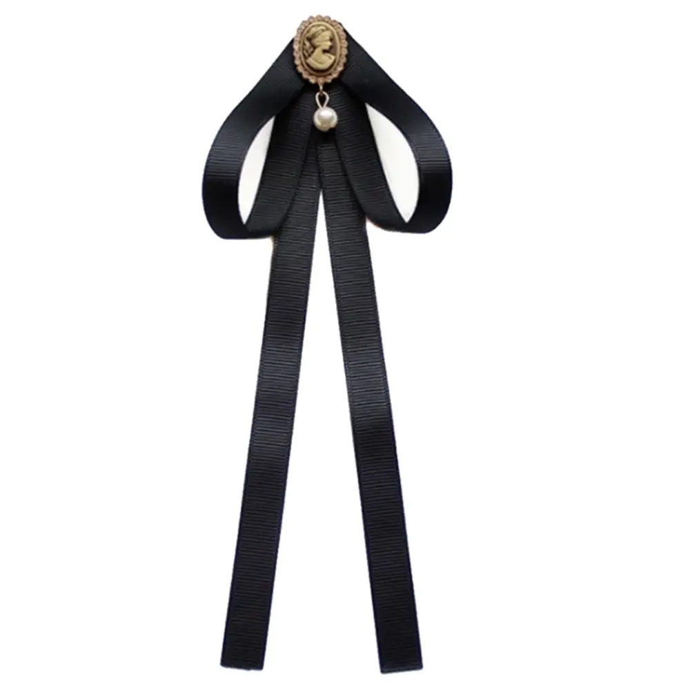 التعادل قميص ملحق تقليد اللؤلؤ للمدرسة زي JK موحدة التعادل طوق ربطة العنق ربطات العنق Cravat الشريط دبابيس JK ربطة القوس فيونكة #3