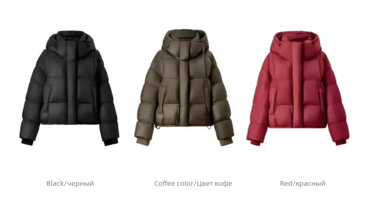 SENTUBILA Women's Winter Down Jacket 90% White Duck Down Puffy Puffer 2026 Winter Petite Bubble Coat Warm Outerwear W54YC1771X