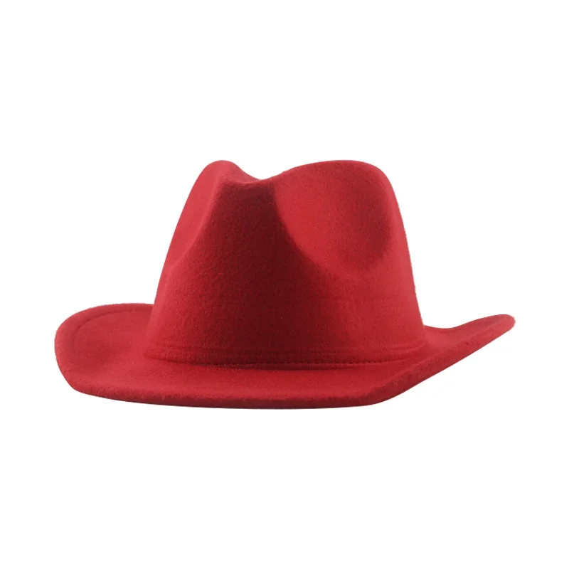 Cowboy Hat Hats for Women Kids Hats Fedora Jazz Caps Wide Brim Jazz Caps Boys Girls 52cm 54cm Panama Western Cowboy Hat Gorras