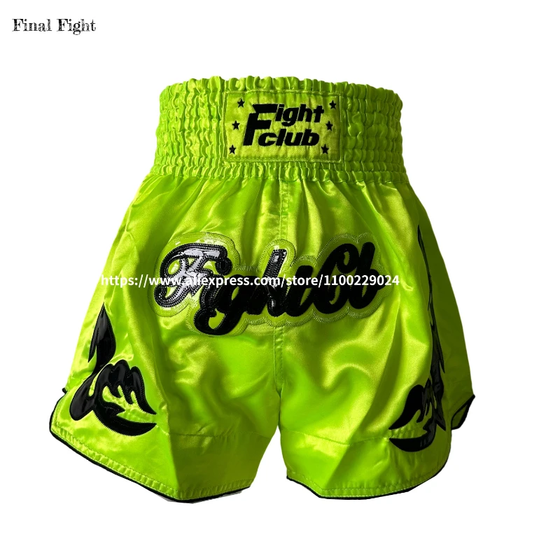 

Thailand Boxing Shorts Men Women Kids Boy Girl Muay Thai Training Pants Embroidered BJJ MMA Combat Kickboxing Competition Pants