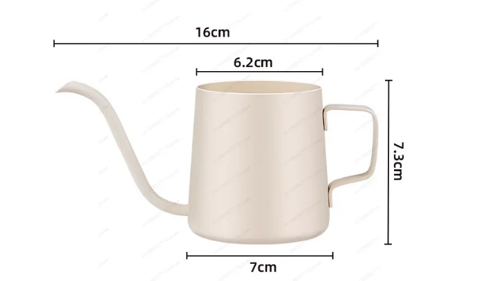 Stainless Steel Pour-over Coffee Maker Hanging Ear Hand Brewing Pot Household Long-spout Fine Mouth Kettle Drip Kettle Long Pot