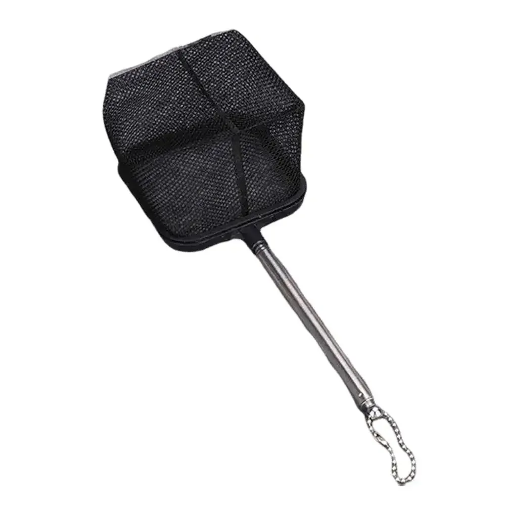 Aquarium Square Fishing Net With Suction Cup Extendable Long Handle Fishing Gear For Catching Fish Shrimp Tank Clean Supplies