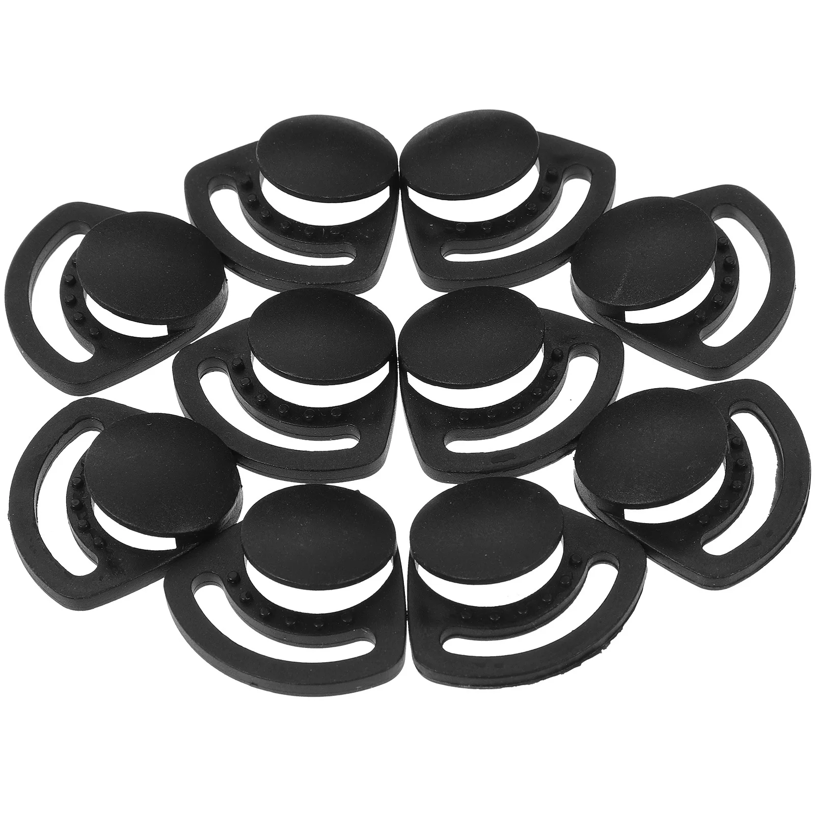 10 قطعة ABS حزام الذقن أبازيم استبدال حزام القبعة الصلبة إصلاح مشبك الأمان استبدال عدة البناء قبعة صلبة