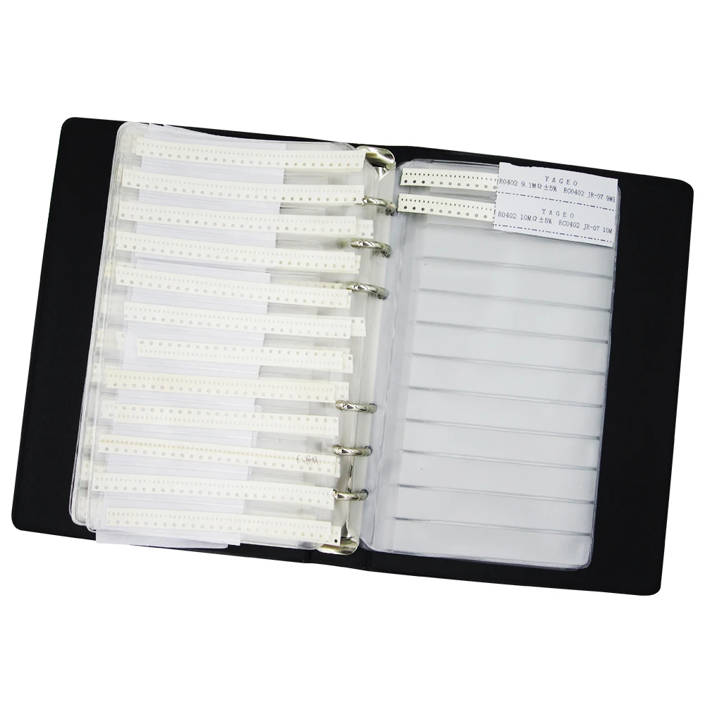 Livre 191 d'assortiment de résistances smd, kit de résistances 240, valeur 6000x25 = 1% pièces, 5%, 0402, 0805, 0603, 1206, 0805