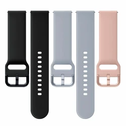 Silicone Watch Band For Samsung Galaxy Watch Active2 SM-R820 SM-R830 40mm 44mm Watchband Wrist Strap Bracelets