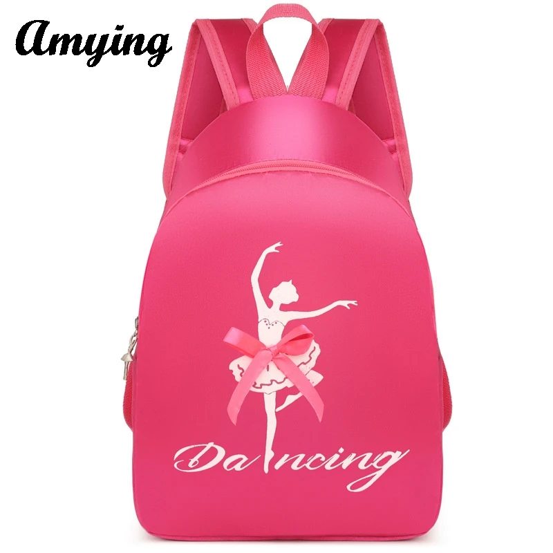 Cute School Backpack for Children, Latin Ballet Sports, Mala de ginástica, Saco de armazenamento para criança, Princess Bag para meninas, Kids